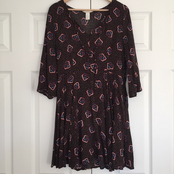 H&M Brown Paisley Dress - Picture 2 of 12